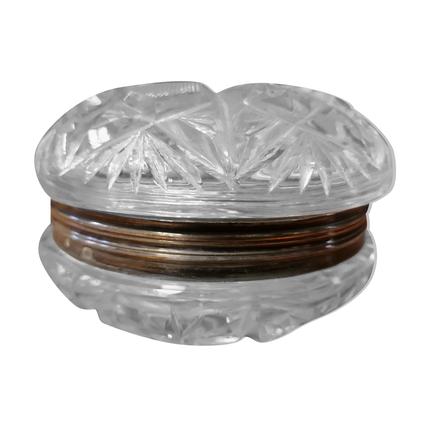 Crystal candy, silver metal