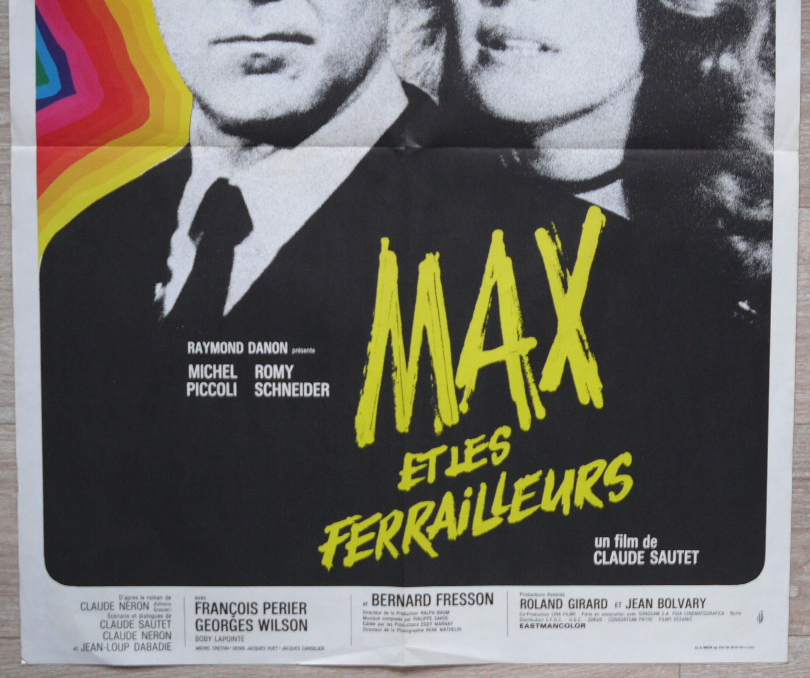 Original cinema poster "max and the ferrailleurs" romy schneider