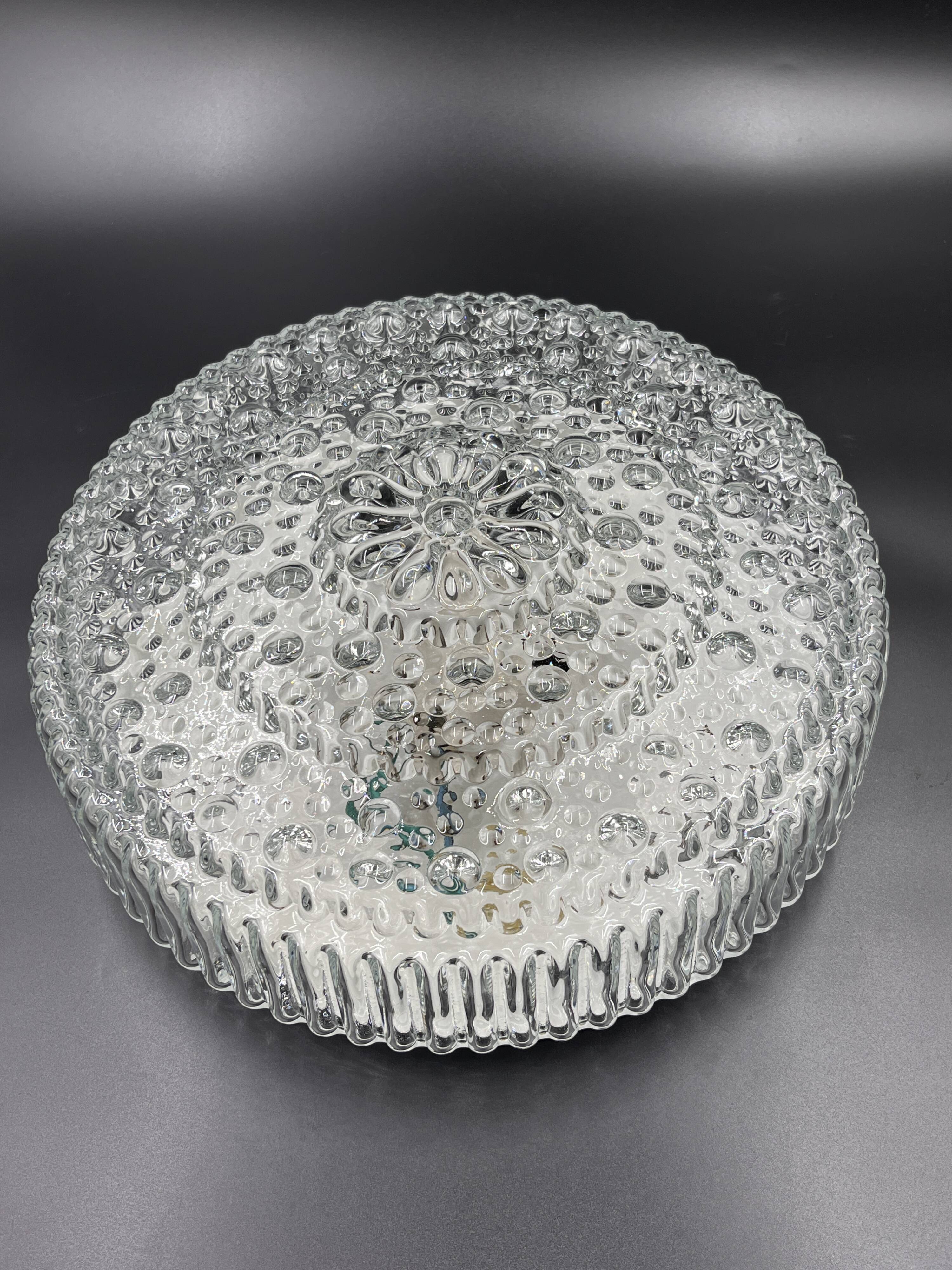 Plafonnier en verre Helena Tynell pour Limburg