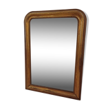 Gilded mirror Louis Philippe 19th. 1.10m /67cm
