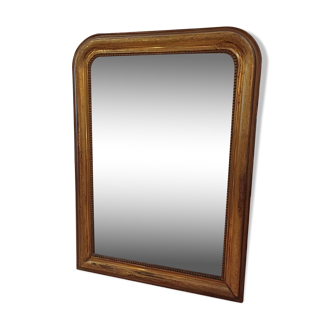 Miroir doré Louis Philippe 19 eme. 1.10m /67 cm