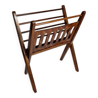 Cees Braakman folding magazine rack small model, 1960s Scandinavian design.