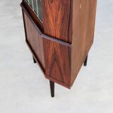 Vitrine vintage | Meuble d'angle | Années 1960 | Danois