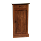 Natural wooden bedside table