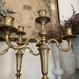 Old brass candlestick