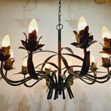 10-light leaf chandelier