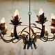 10-light leaf chandelier
