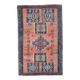 6x9 Red & Green Vintage Kilim Rug, 174x279Cm