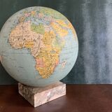 Illuminated glass globe from the 1930s/40s, V. Vindrinet, Paris