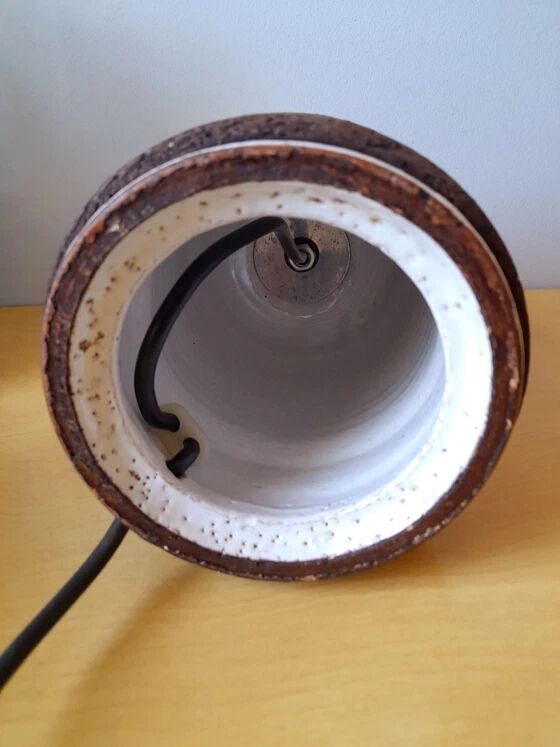 Lampe en céramique émaillée 1970