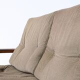 Canapé trois places vintage en palissandre 1960