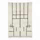 Large graphic Moroccan rug