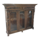 Richly carved solid oak bookcase