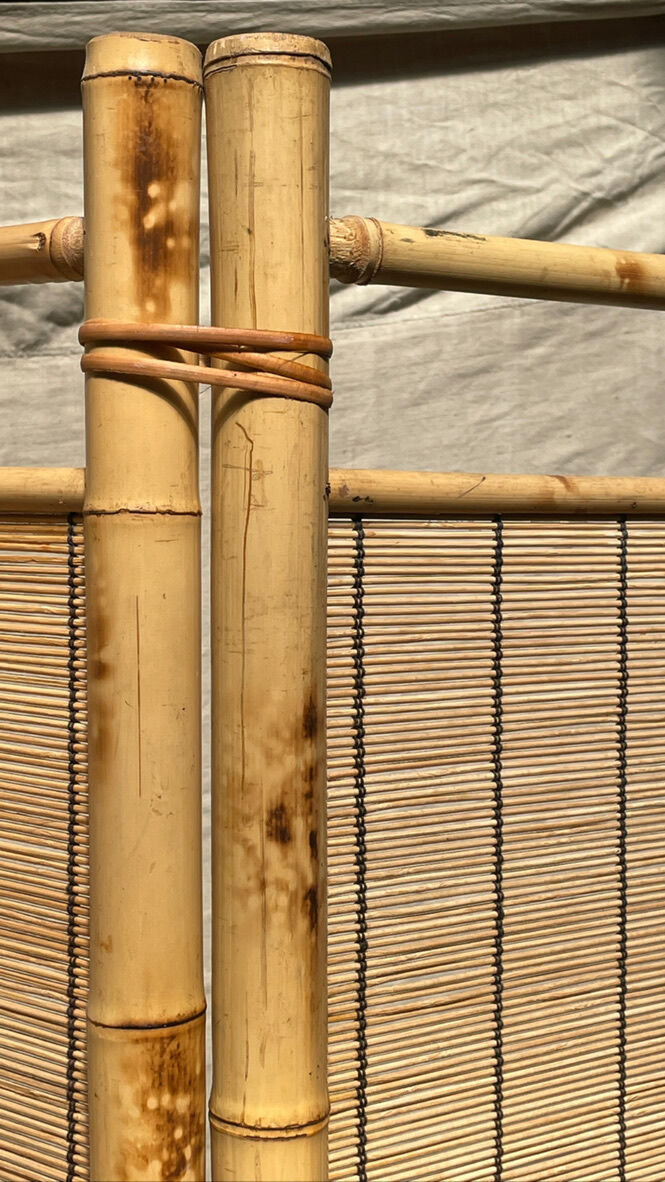 Screen bamboo rattan 1970