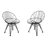 Paire de fauteuils Cees Braakman Combex Wire Pastoe