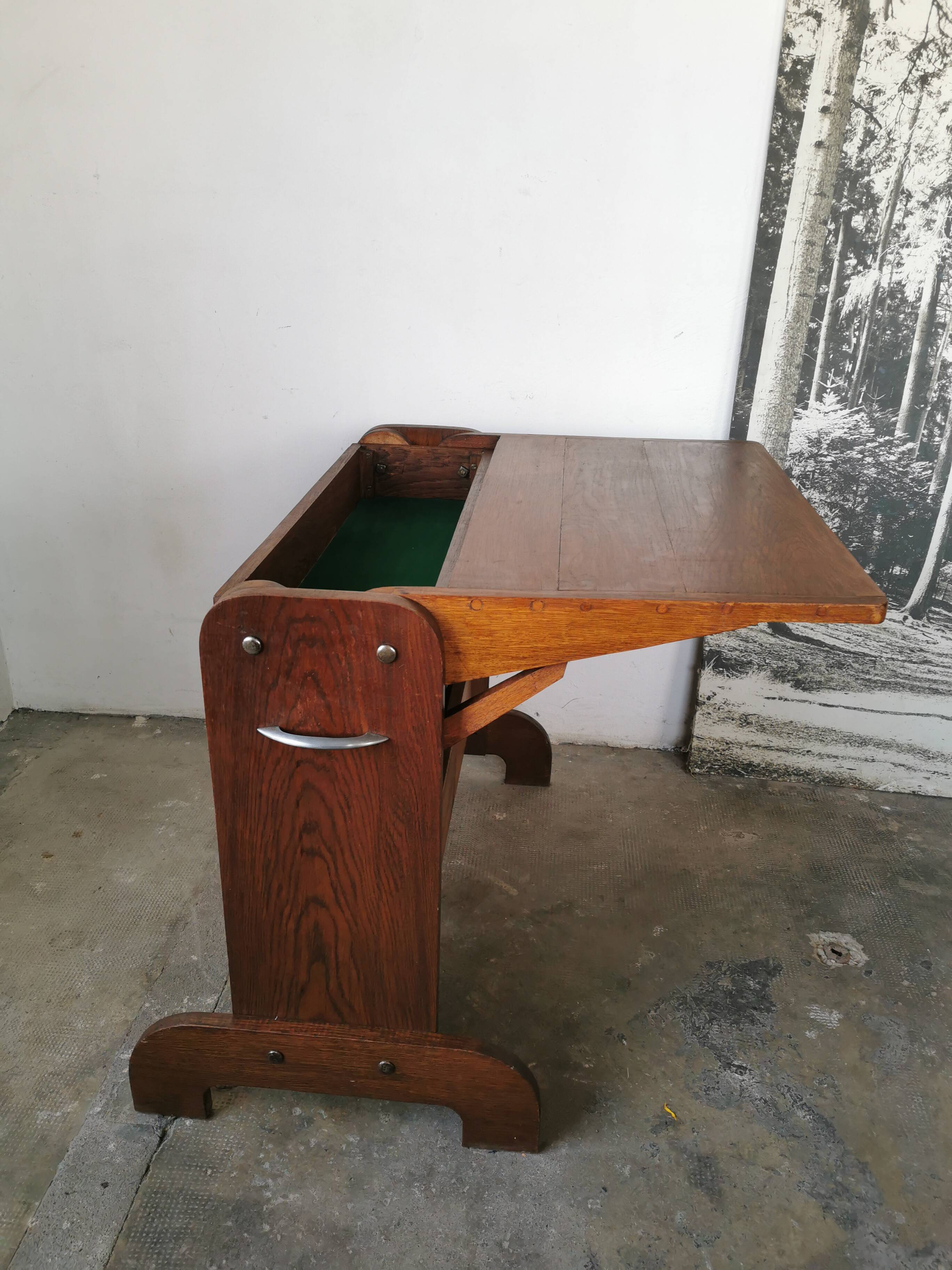Double retractable desk 1950, Raclem