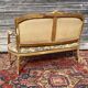 Gilded carved wooden bench louis XV XVIII century