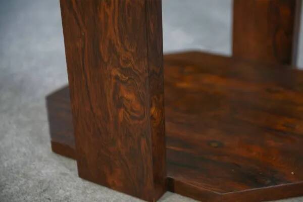 Art Deco side table in rosewood veneer