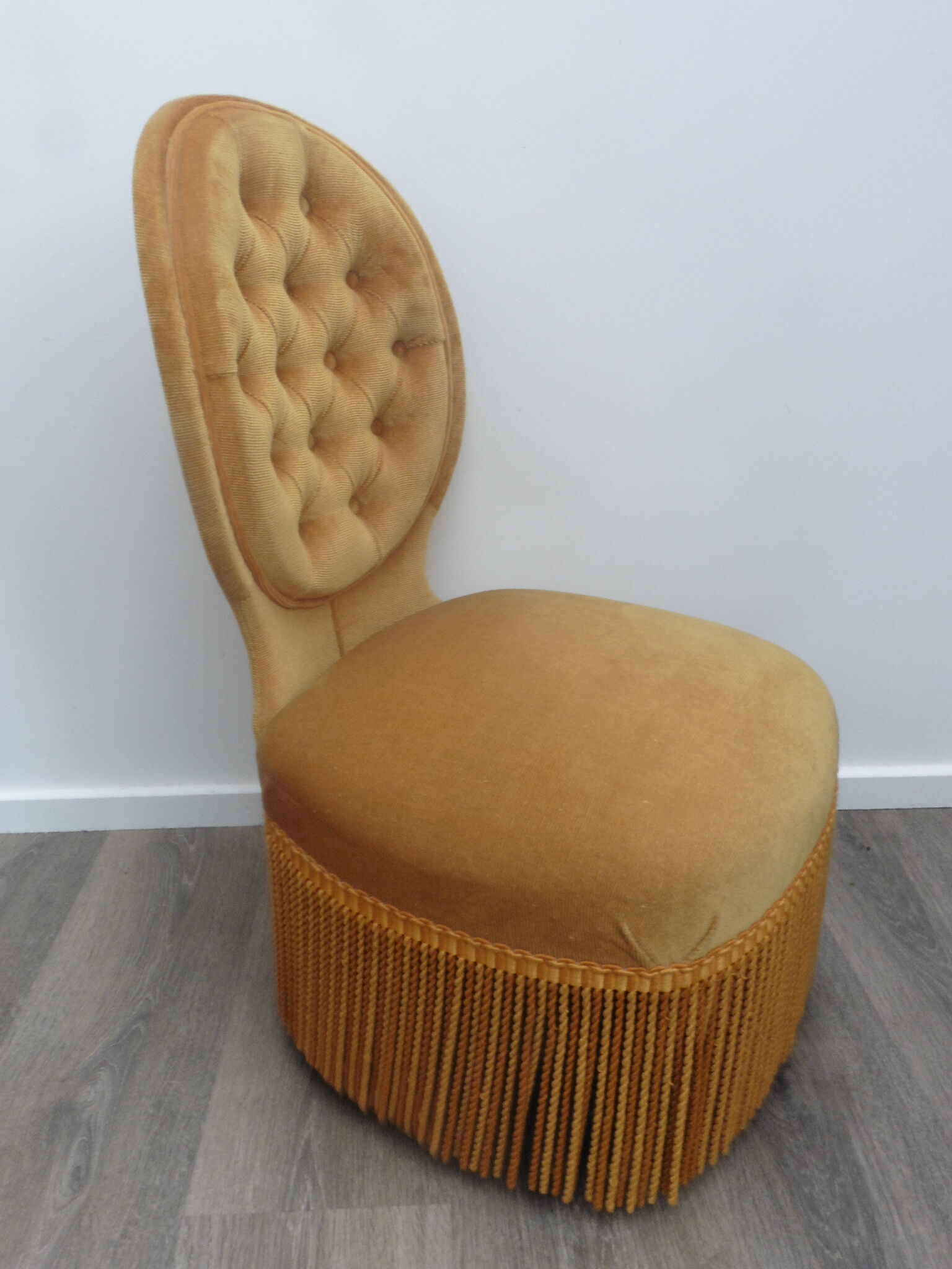Gold low chair