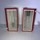 Pair of metal wall lights IKEA type V204 red