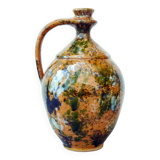 Pichet à eau très décoratif émaillé Teimel Istvan Obanya Boros kancso poterie