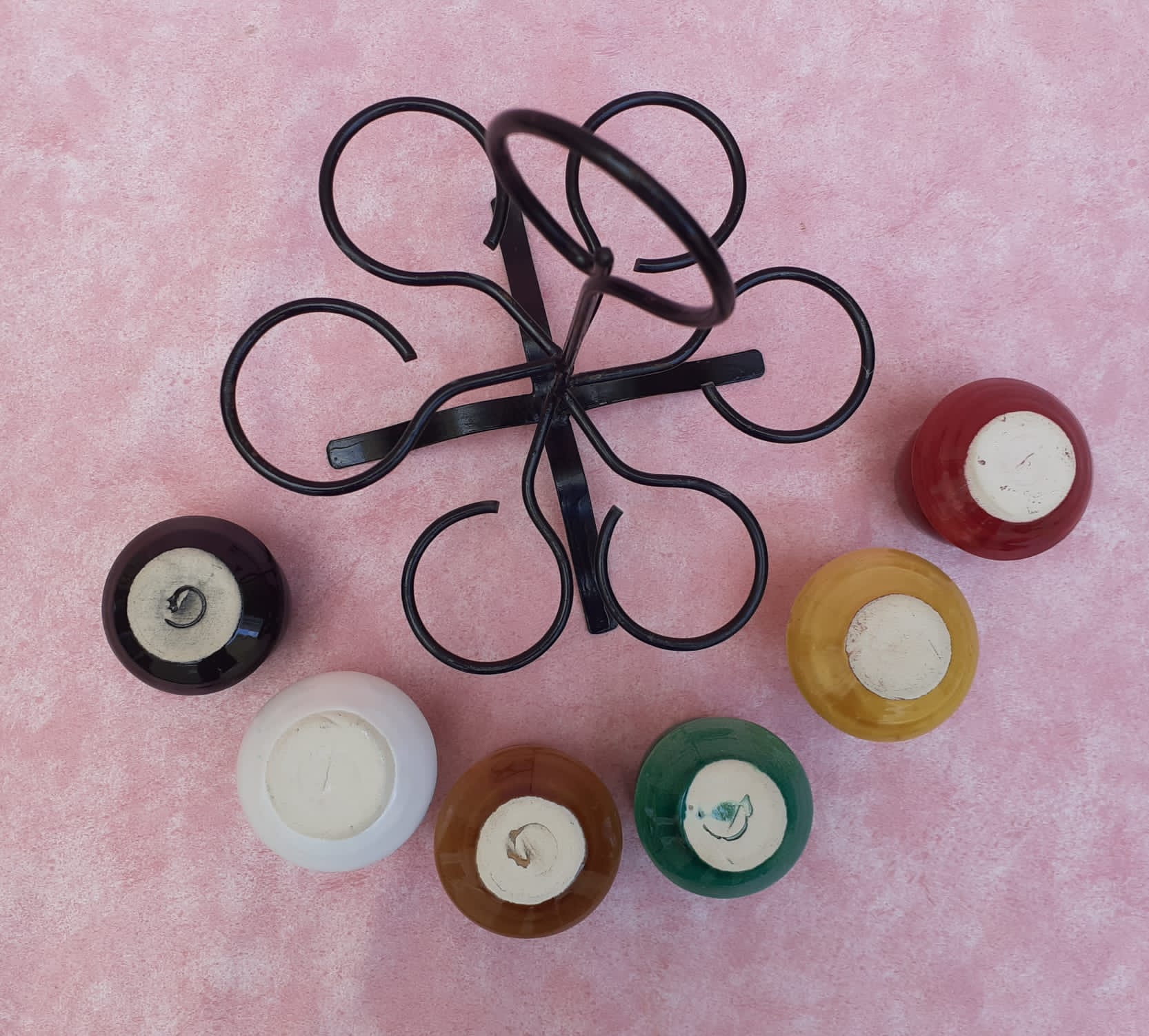 6 vintage coquetiers with their support