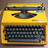 Adler Tippa Yellow Typewriter - Querty Keyboard - Works
