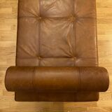 Daybed cuir marron style scandinave
