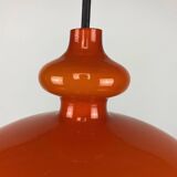 Orange glass suspension light Swedish Oplight by Hans Agne Jakobsson for AB Markaryd