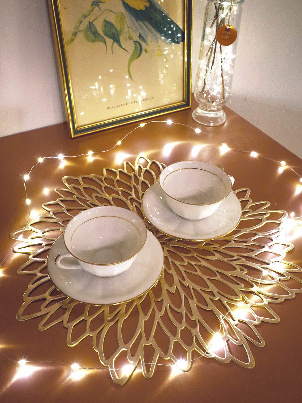 Set of 2 cups in Massé and Surget porcelain