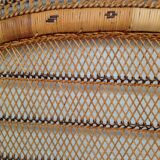 Vintage rattan bed head
