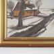 Painting „The Winterscape”, Scandinavian design, 1960s