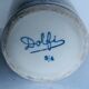 Pitcher in glazed stoneware signed Dolfi