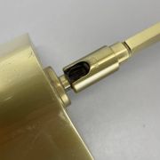 Large 77cm  omi swing arm brass acryl glass wall light italy 1970s