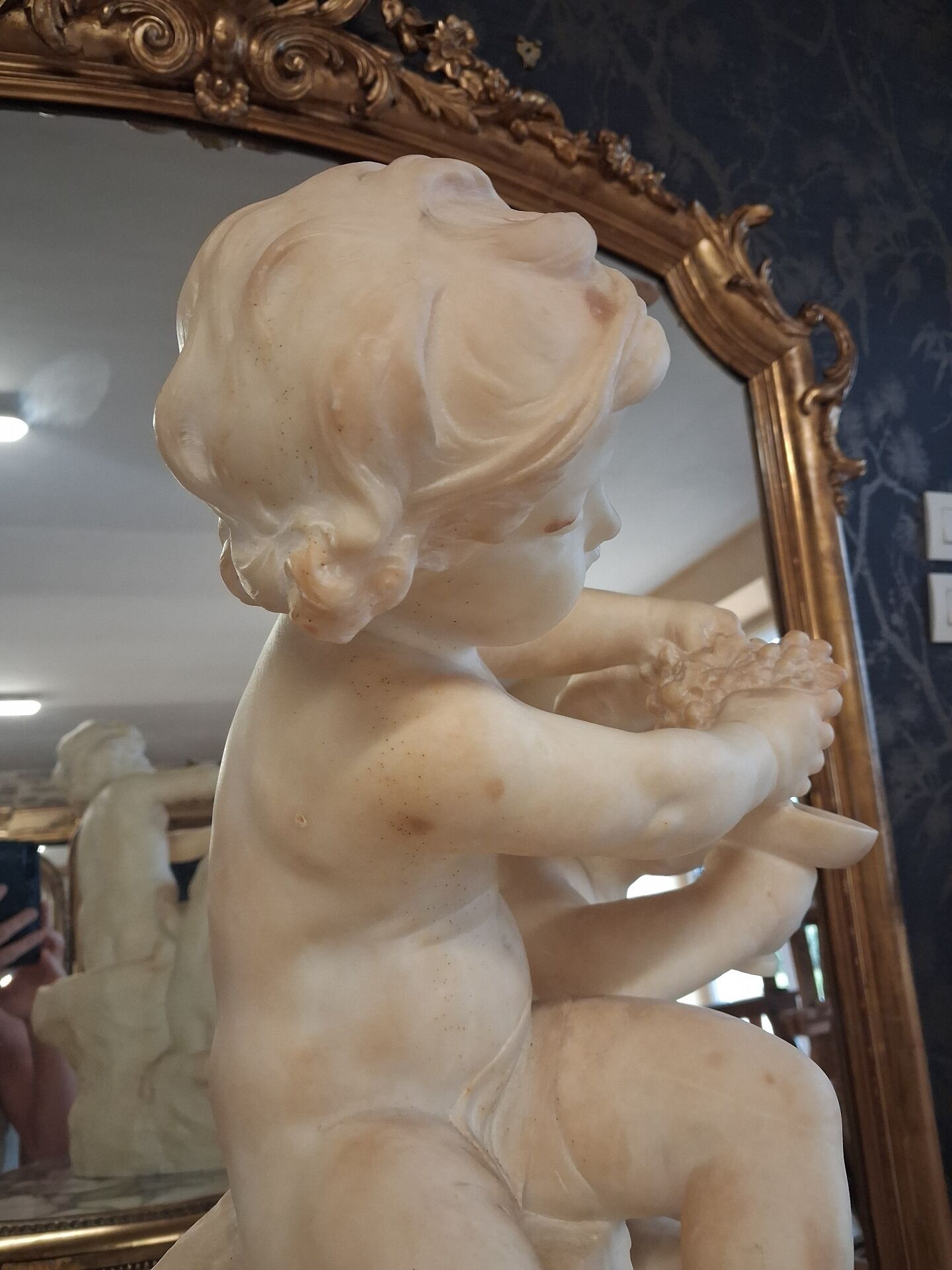 Alabaster sculpture by Pugi.Guglielmo