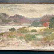 Large Original Swedish Oil on Canvas – "Early Morning" by Gunnel Forssell – Signed – Vintage and Framed – 83 × 50 cm (32.7" × 19.7")