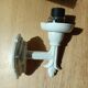 Wall lamp, cast iron and opal glass