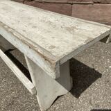 Small rustic fir farm bench