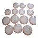 Silver-decorated service plates