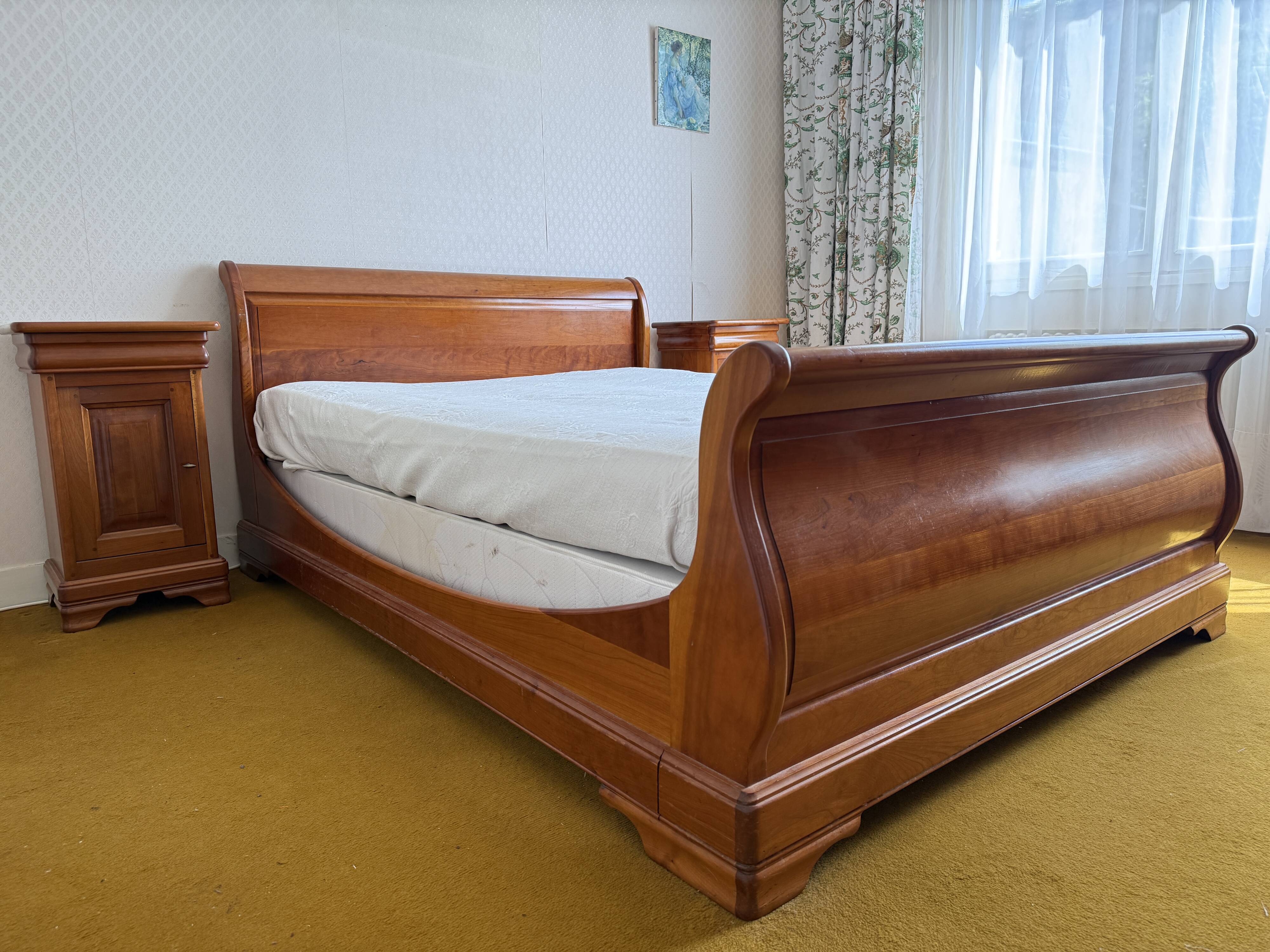 Bed and bedside tables