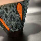 Vase en céramique émaillé signé Elchinger 1950