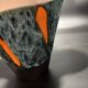 Enamelled ceramic vase signed Elchinger 1950