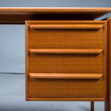 Mid-century teak freestanding desk from GV Møbler, 1960s