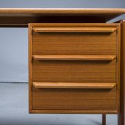 Mid-century teak freestanding desk from GV Møbler, 1960s