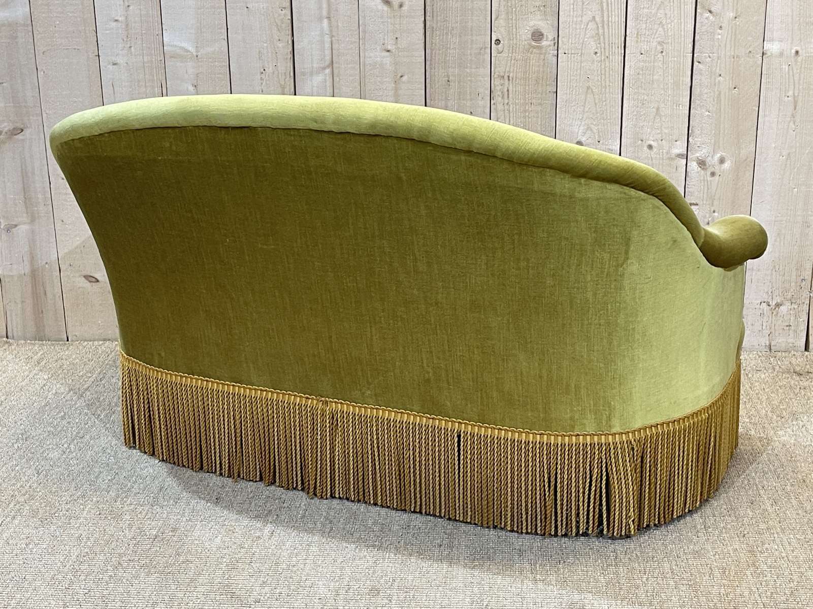 1950s velvet toad sofa