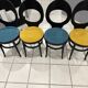 Set of 4 Baumann Bistro chairs, Mouette model, vintage 1970