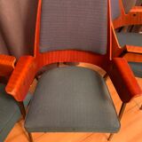 Ensemble de quatre chaises années 1960