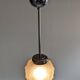 Art Deco frosted glass pendant light circa 1920