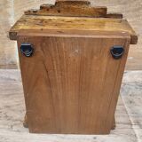 Art Deco wall display case in Burmese teak