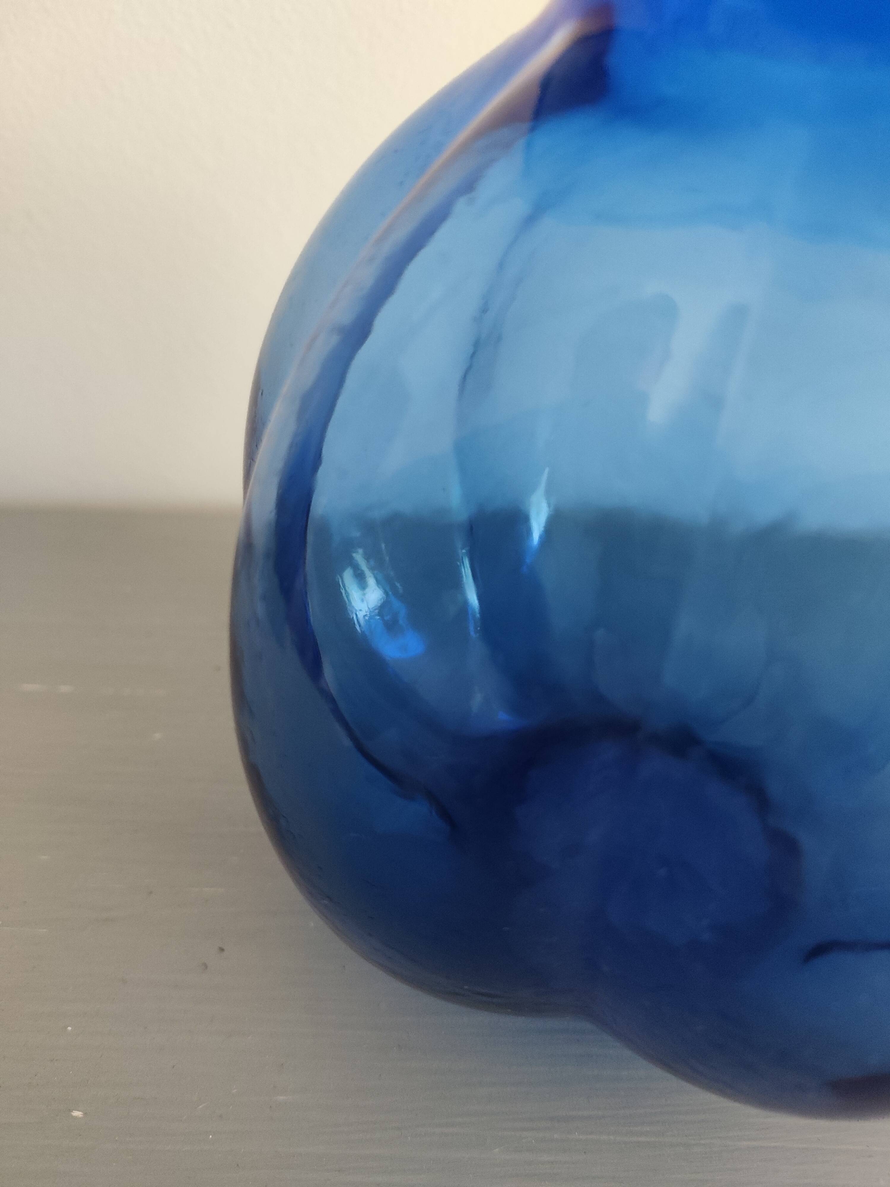 Cobalt blue glass vase